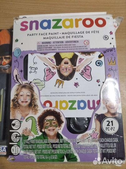 2 набора аква грим для макияжа Snazaroo+Rubies США