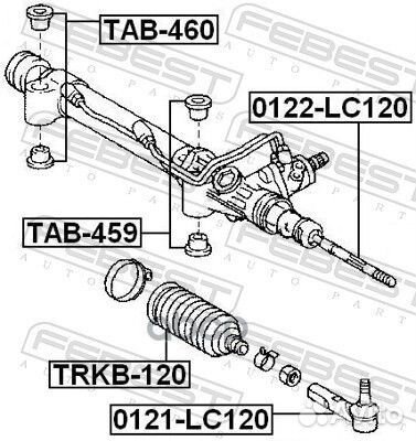 Сайленблок рулевой рейки (toyota land cruiser