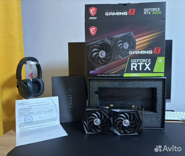 Видеокарта MSI Geforce RTX 3050 Gaming X 8 GB