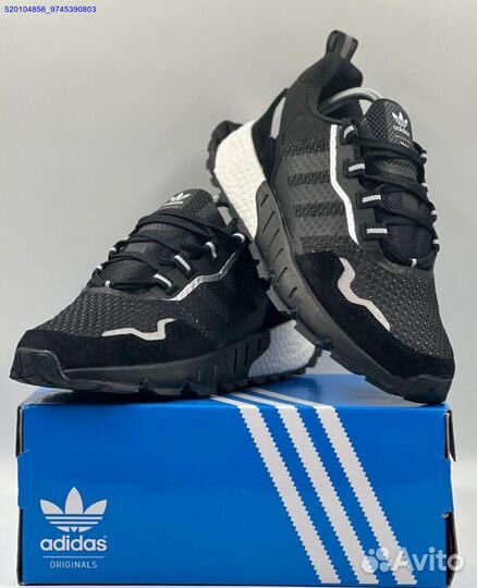 Кроссовки Adidas ZX 1000 Black (Арт.84413)