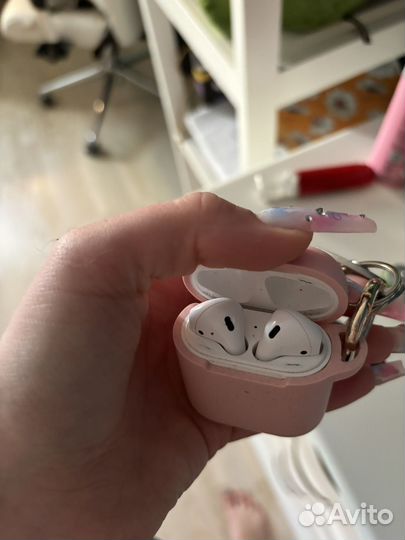 Apple airpods 1 оригинал +чехол