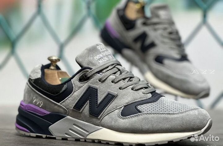 Кроссовки new balance 999 натуральный замш