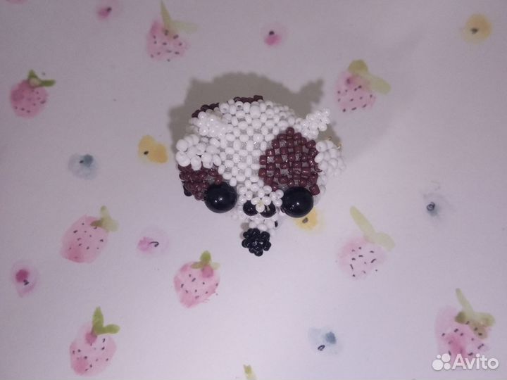 Корова из бисера