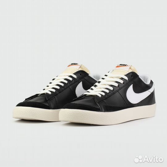 Кроссовки Nike Blazer Low 77 Leather Wmns Black Wh