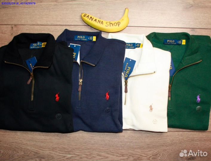 Polo Ralph Lauren джемпер полузамок черный (Арт.94657)