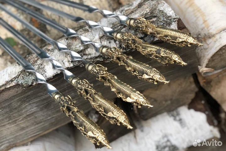 Шампур - Осетр (цельное литье)