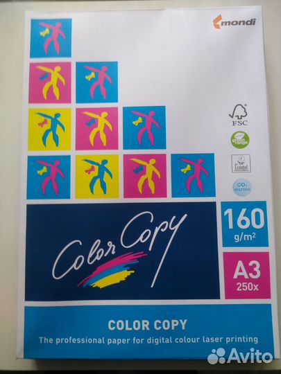 Бумага печати Color Copy (A3, 160г/кв.м 250листов)