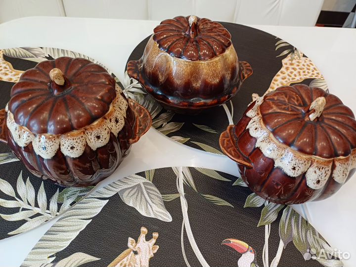 Горшочки для запекания 3 шт