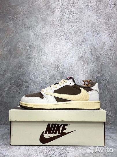 Кроссовки Nike air jordan 1 low travis scott