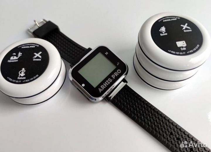 Кнопка вызова персонала, официанта, часы-пейджер