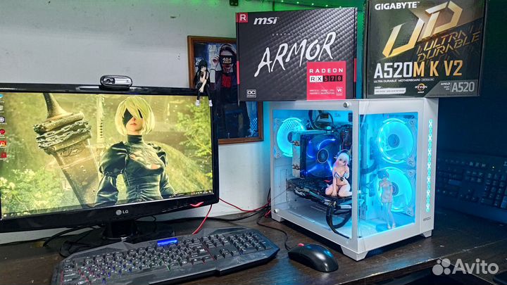 Игровой пк Ryzen 5 5500 /RX 570/GTX 1660/RTX 2060