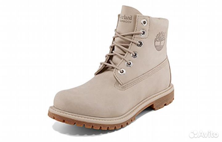 Timberland Nellie 6 Inch Waterproof Boots 'Light Taupe Nubuck' Women's (37)