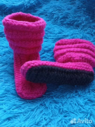 Носки -тапочки ручной работы