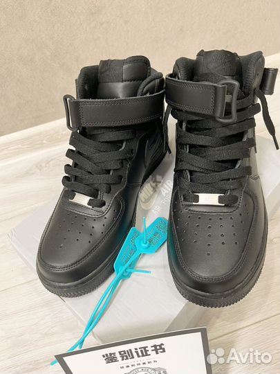 Кроссовки nike air force 1 mid black