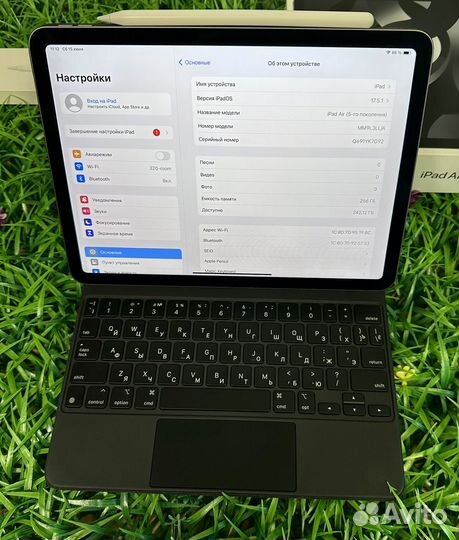 Идеал iPad Air 5 m1 256gb Wi-Fi АКБ-100 Procreate