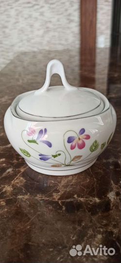 Сливочник и сахарница Фарфор