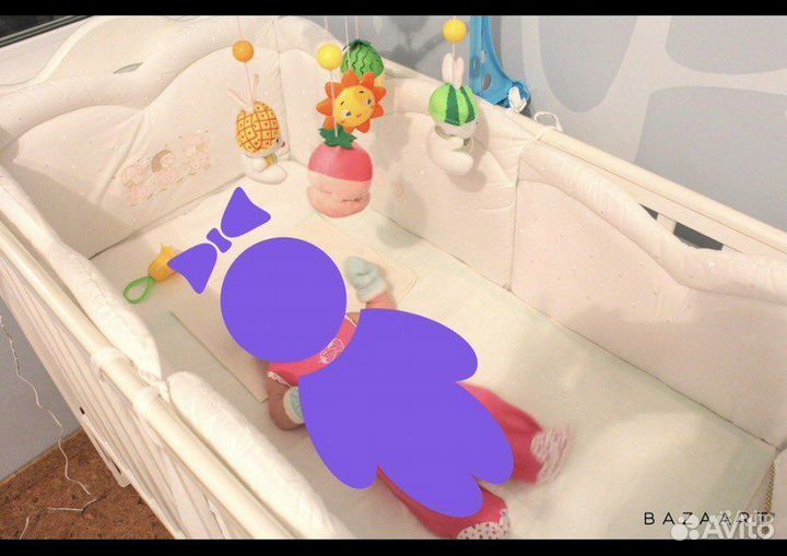 Бортики в детскую кроватку Ruggeri