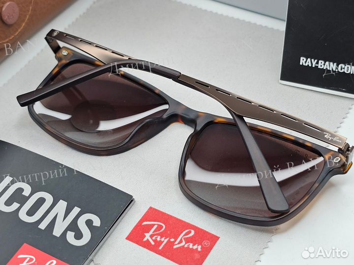 Очки Ray Ban 8364 Ferrari Polarized Leopard Brown