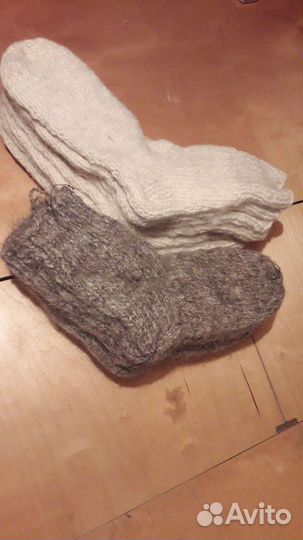 Носки вязаные чисто шерстяные,нитки из козьего пух