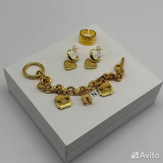 Браслет,кольцо,серьги Celine