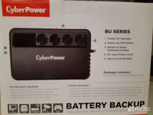 Ибп CyberPower BU850E новый
