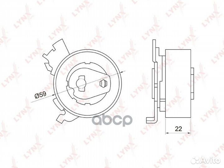 Ролик натяжной грм Chevrolet Lacetti/Nubira, Opel