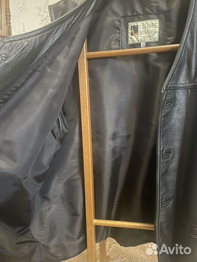 Мужской кожаный жилет