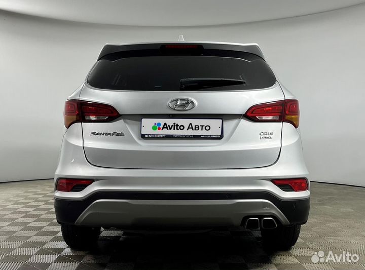 Hyundai Santa Fe 2.2 AT, 2017, 119 865 км