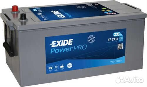 Exide EF2353 Аккумулятор 12V 235 Аh 1300А (+) слева Daf, 0092T50800