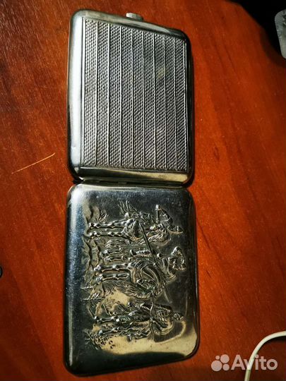 Портсигар СССР 3 богатыря