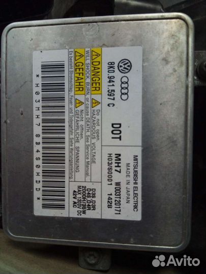 Фары правая и левая VW touareg 2NF 2010-2014