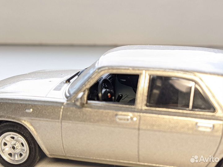 Модель газ 31105 Волга. 1:43 Deagostini доработка