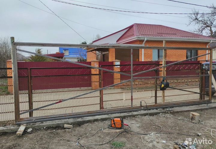 Откатные ворота. Под ключ