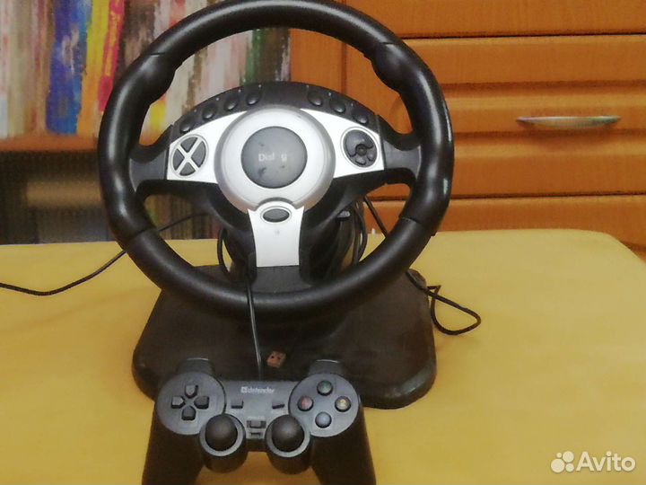 Геймпад Defender+руль в подарок