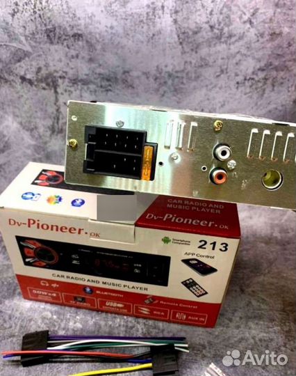 Магнитола Dv Pioneer с блютуз, AUX, USB