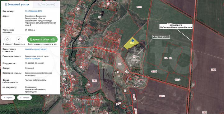 Участок 3,18 га (СНТ, ДНП)