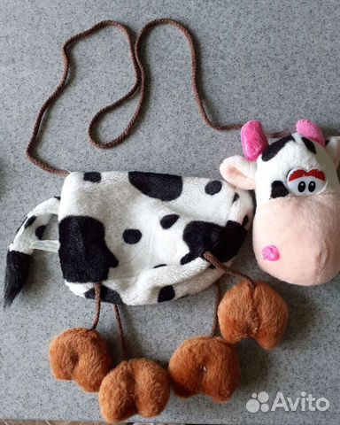 Детская сумка коровка