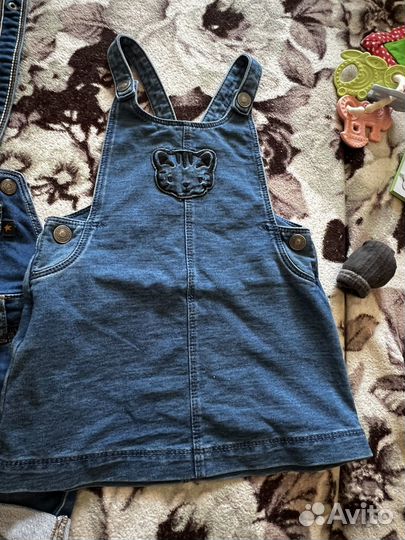 Пакетом одежда для девочки 68-74