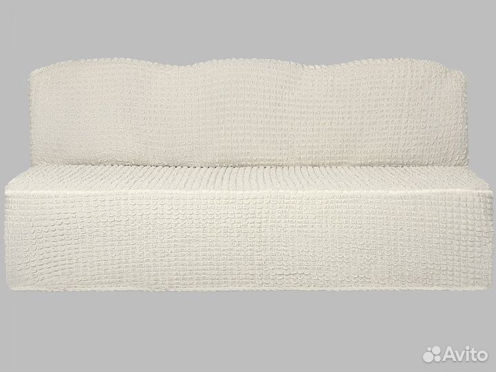 Чехол на диван без подлокотников, цвет Кремовый