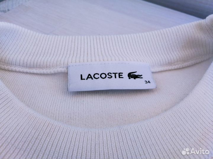 Свитшот Lacoste с логотипом 42р оригинал