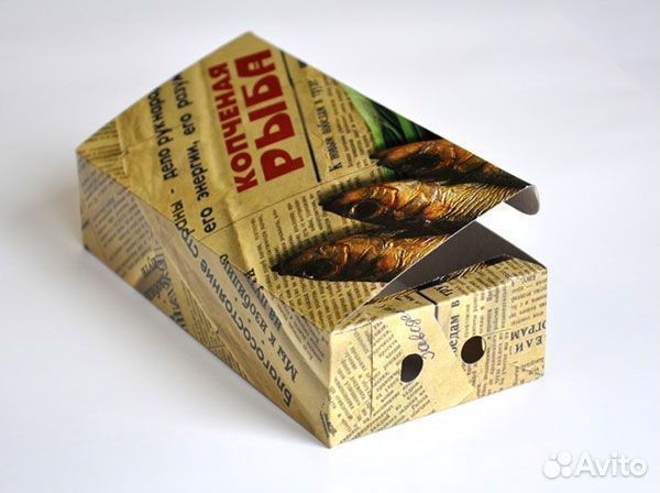 Коробка для копчённой рыбы