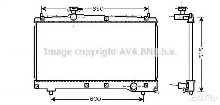 Радиатор охлаждения Тойота Авенсис Версо