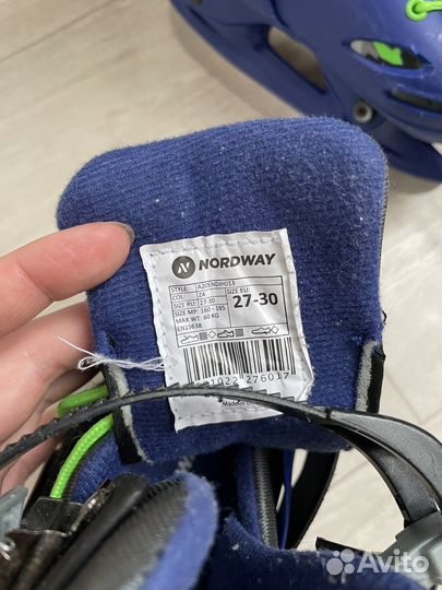 Коньки детские раздвижные 27 30