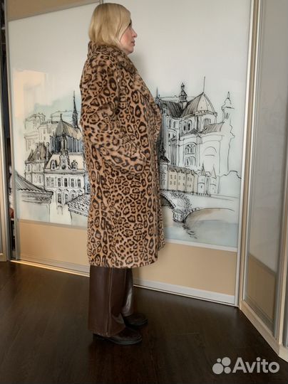 Шуба leopard шерсть