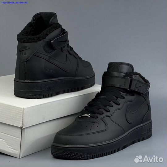 Кроссовки Nike Air Force 1 High (с мехом) (Арт.45619)