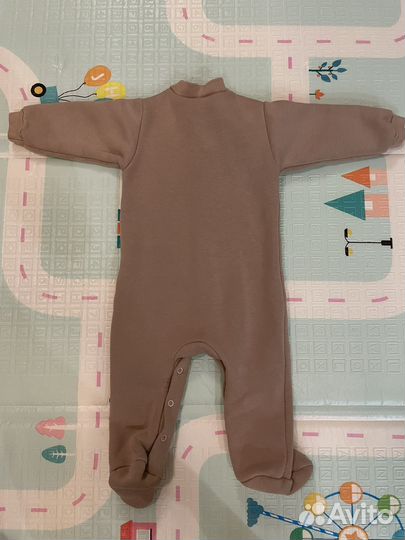 Комбинезон из футера с начесом 68