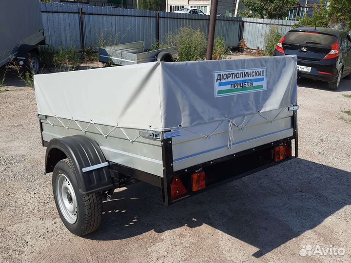 Прицеп Дюртюлинский разм. 190 см. с тентом