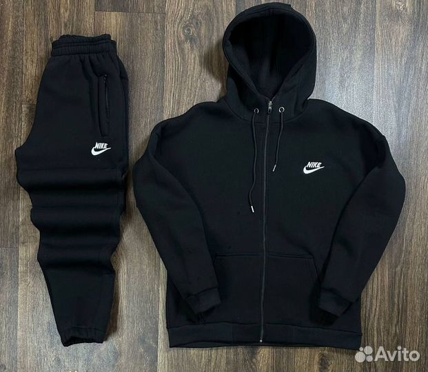 Костюм Nike на флисе худи и штаны