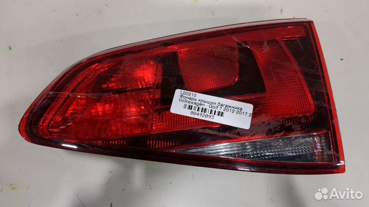 Фонарь крышки багажника Volkswagen Golf 7, 2017
