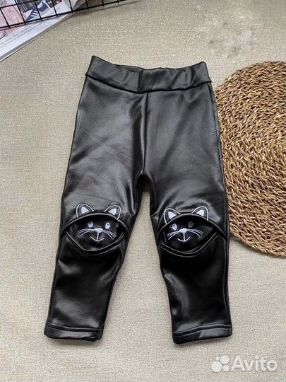 Лосины для девочки теплые
